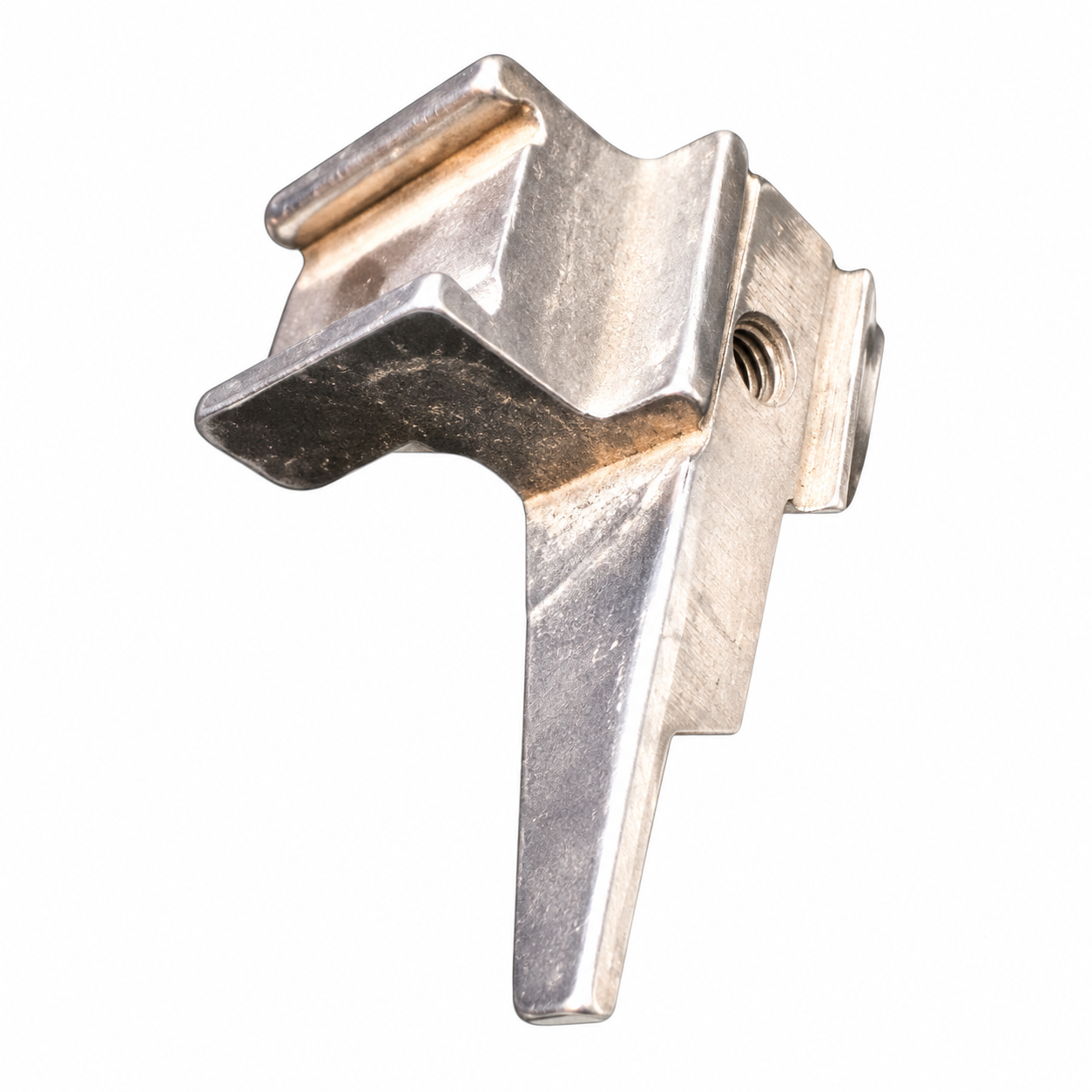 Soporte cuchilla superior KR20 para fileteadora industrial 737-747, repuesto metálico para máquina de coser.