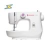 Máquina de coser familiar SINGER M1605, compacta y versátil, con selector de puntadas, ideal para principiantes y reparaciones domésticas.