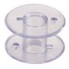 Carretes de Plástico 2518P Clase 15 – Transparentes, resistentes y compatibles con múltiples marcas de máquinas de coser domésticas.