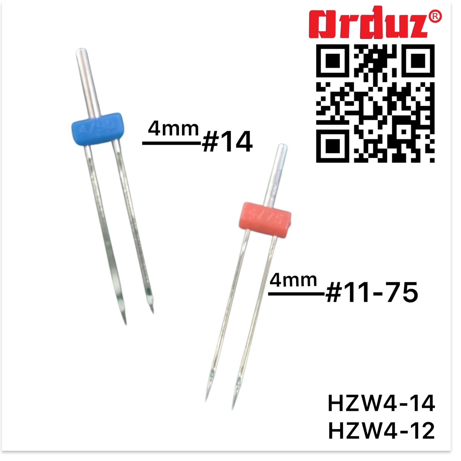 HZW4-14/90  HZW4-12-80 AGUJA DOBLE 4MM
