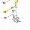 190LQX12MM TORNILLO PRENSATELA LARGO PLANA JUKI - Imagen 5