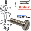 190LQX12MM TORNILLO PRENSATELA LARGO PLANA JUKI - Imagen 4