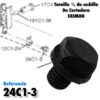 Tornillo 241C1-3 para fijar cuchilla en cortadora Eastman de 8 pulgadas, repuesto metálico para corte textil preciso.