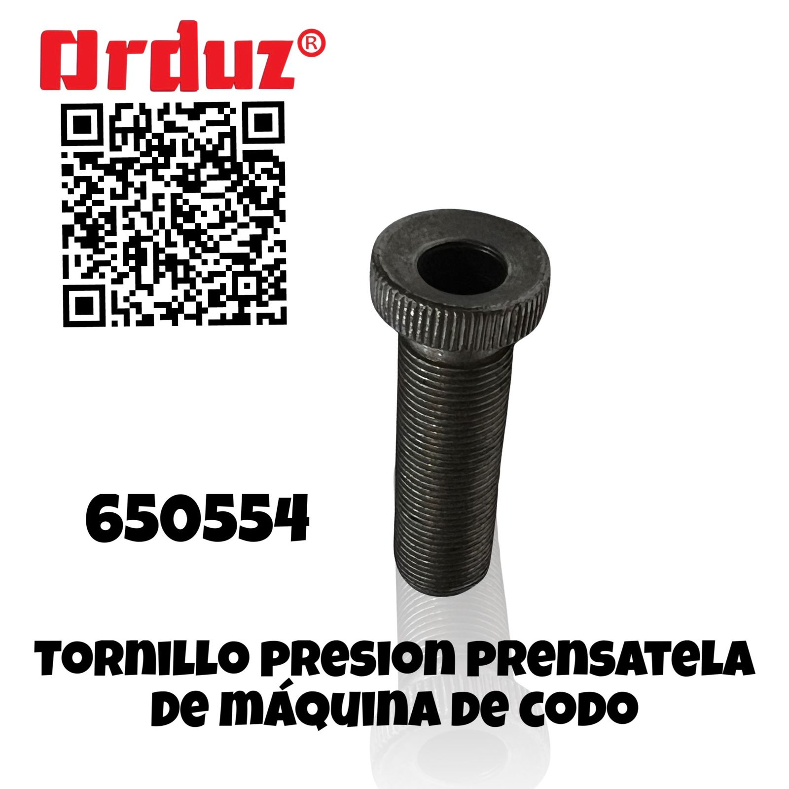 650554 TORNILLO PRENSATELA MAQUINA DE CODO