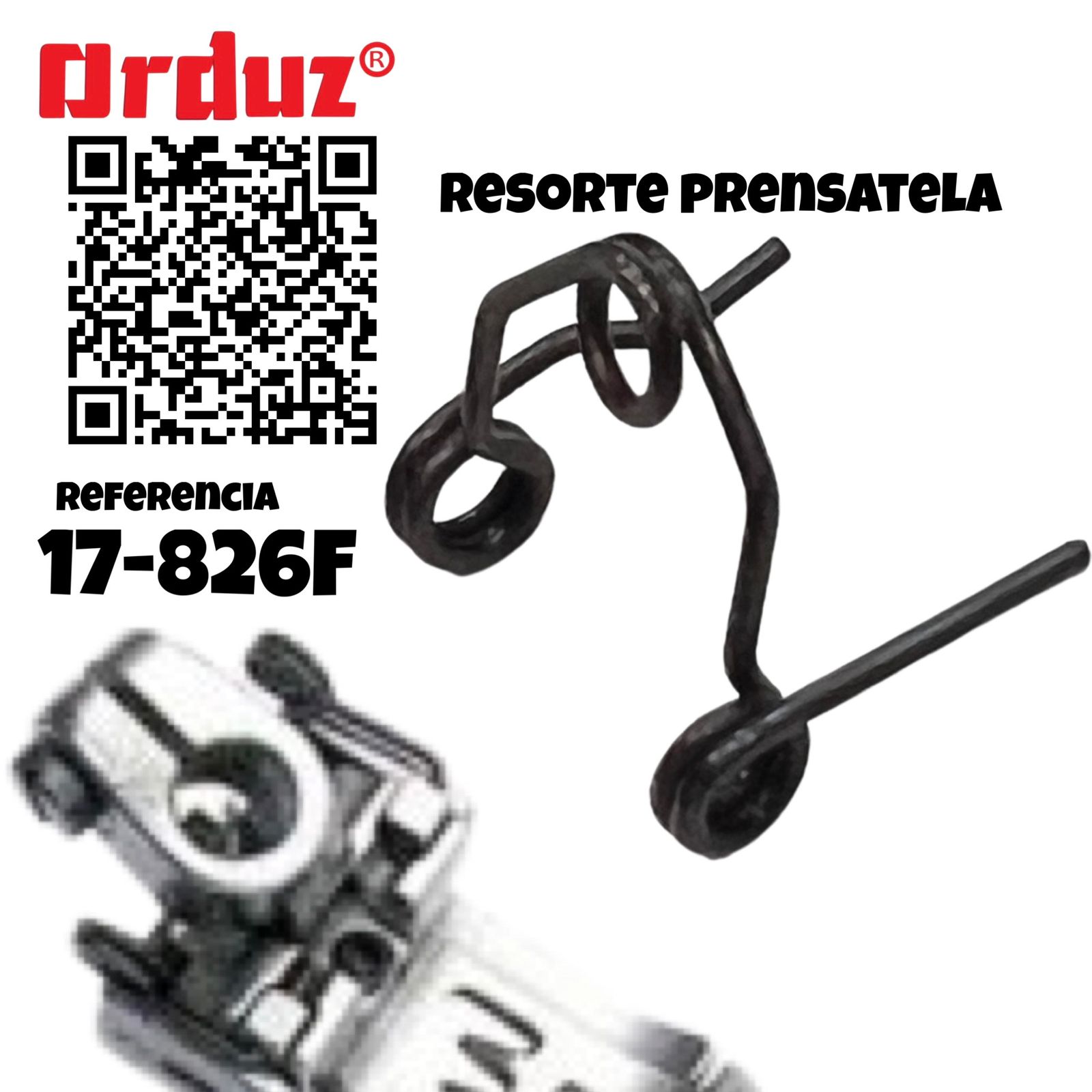 17-826F RESORTE PRENSATELA RECUBRIDORA