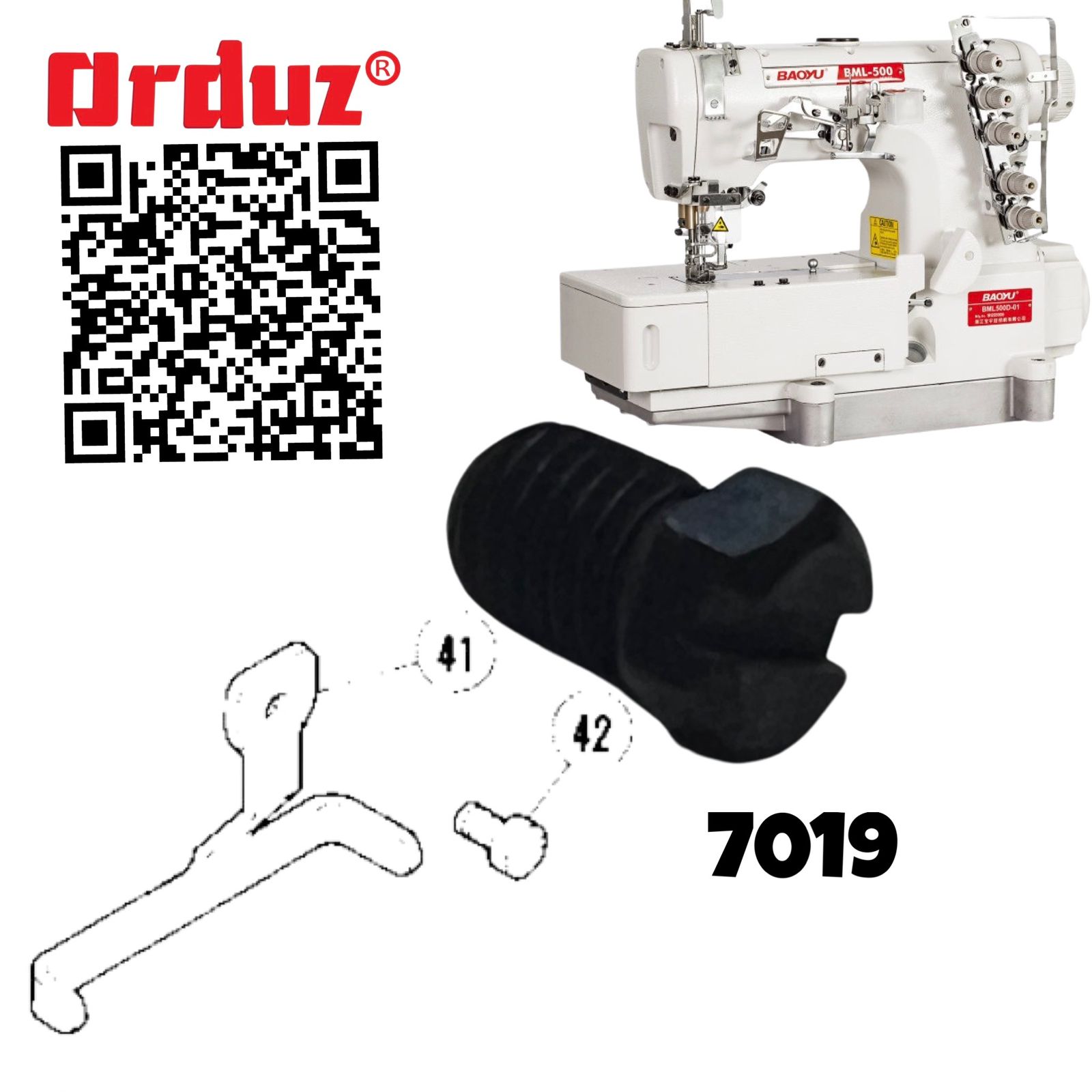 7019 TORNILLO DE GUIA HILO RECUBRIDORA PEGASUS