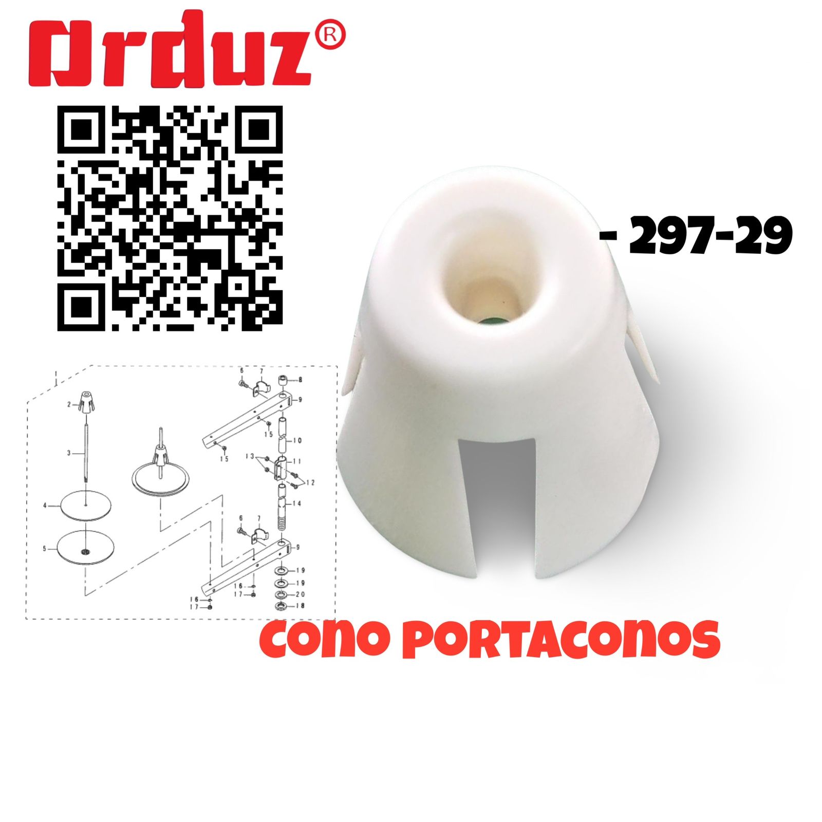 297-29 TYYC-1-09 297-29 CONO PORTACONOS