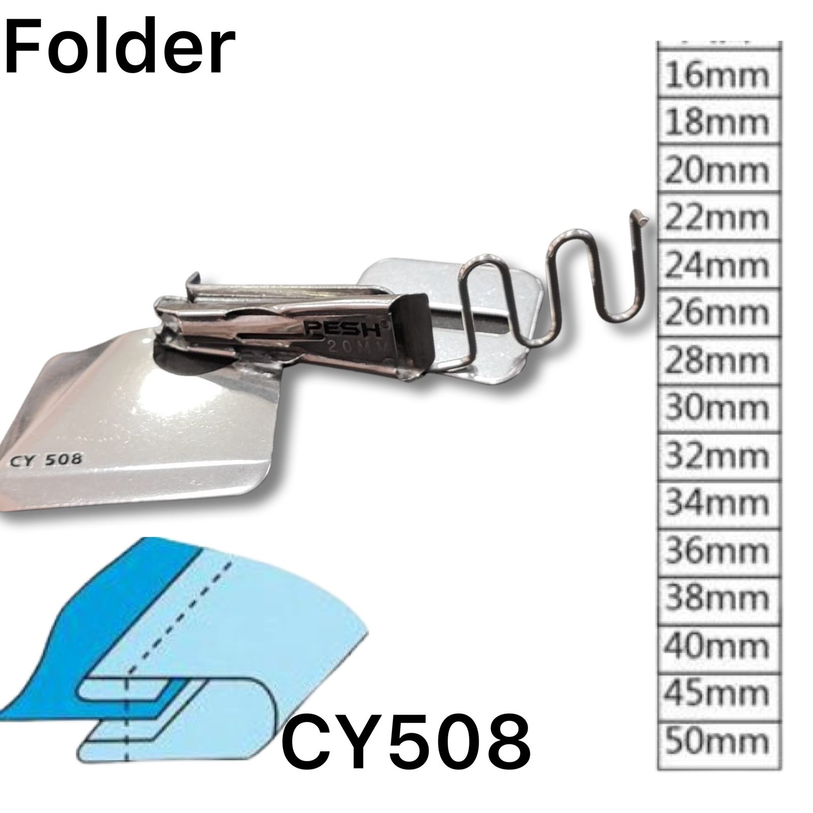 CY508 FOLDER DOBLE DOBLES TIPO SESGADOR