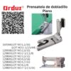 PRENSATELA DE DOBLADILLO PLANO PARA MAQUINA DE COSER PLANA REPUESTOS160344(LOT NO:1.1/16)(LOT NO:1-1/2.5/64)120938(LOT NO:2.3/32)12803(LOT NO:2-1/2.1/8)120804(LOT NO:3.3/32)120805(LOT NO:4.3/16)120806(LOT NO:6.1/4)120807(LOT NO:7.1/2.5/16)