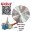 108X10X1.2 R4 1/14 RS-108 CUCHILLA CIRCULAR CORTADORA DE EXTREMOS