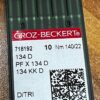 718192 134D PFX134D 134 KK DD/TRI GROZ BECKERT AGUJA TRES FILOS REPUESTO - Imagen 2
