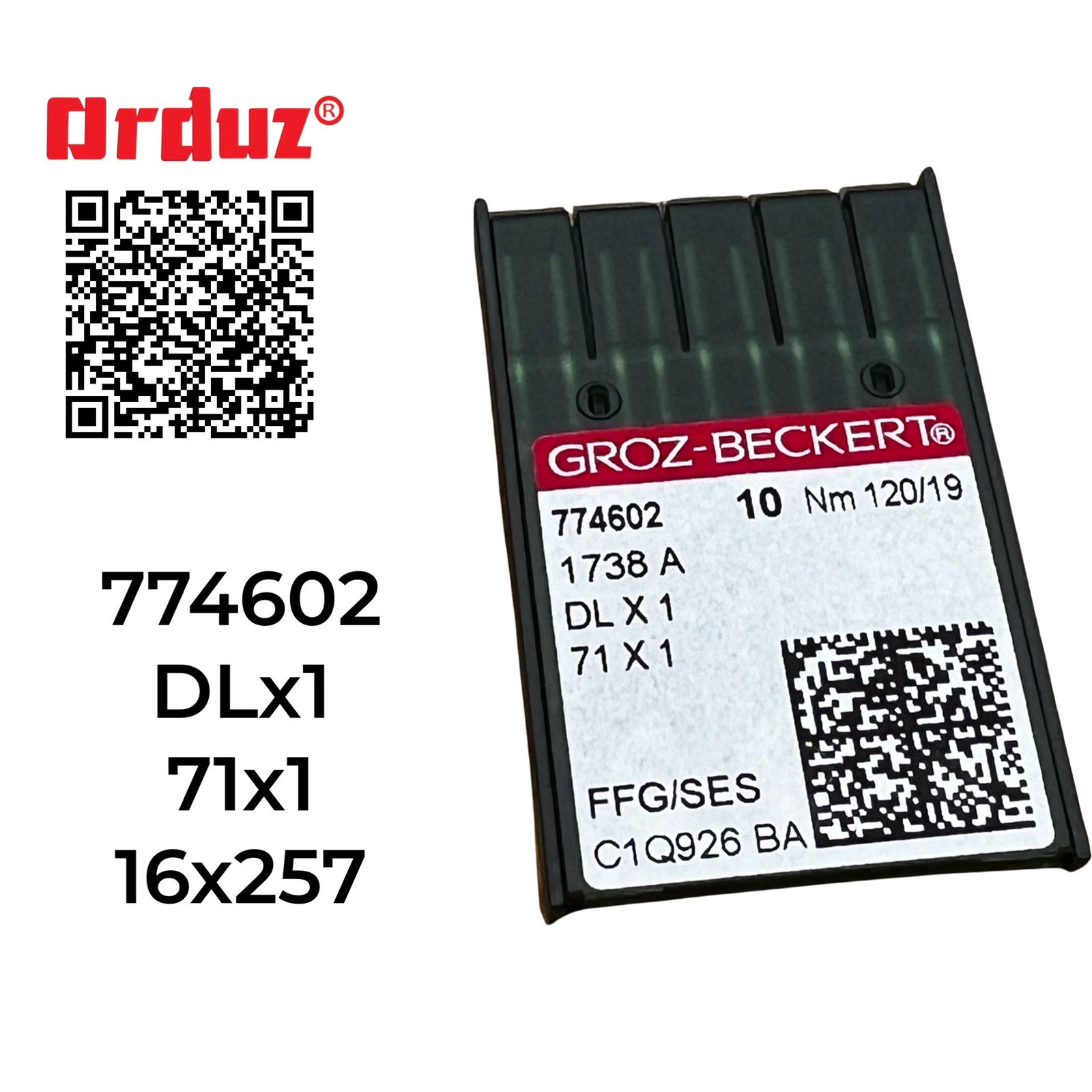 774602 DLx1 71x1 16X257 AGUJA GROZ BECKER REPUESTOS