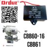 CBB60-16 CBB61CAPACITOR DE MOTOR 16UF REPUESTOS
