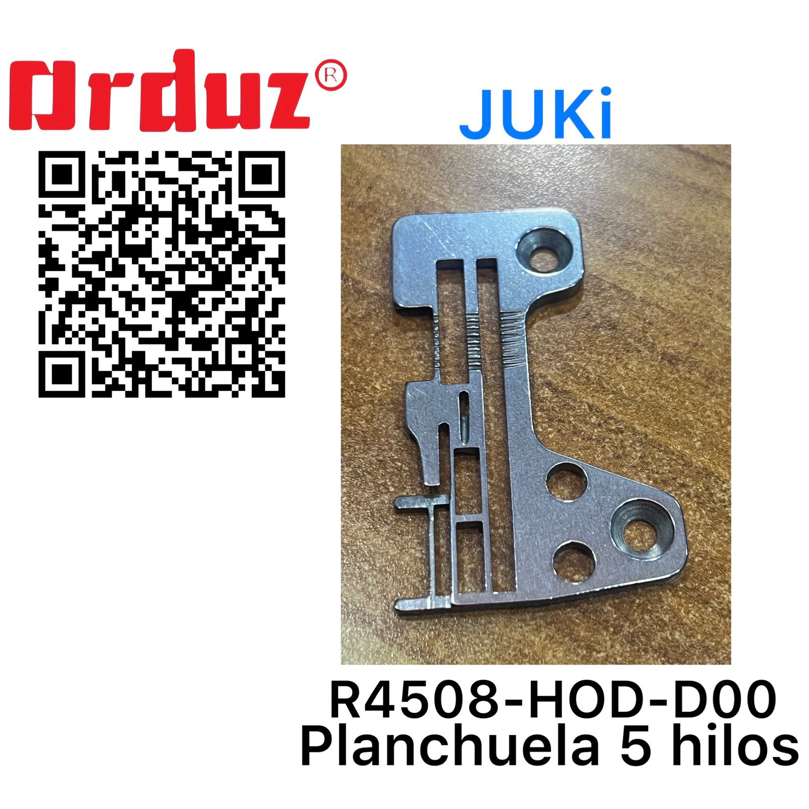 R4508-HOD-D00 PLANCHUELA 5 HILOS JUKI REPUESTOS - Imagen 6