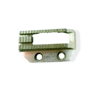 Diente pesado 1613555H para máquina de coser plana, ideal para arrastrar telas gruesas con precisión.