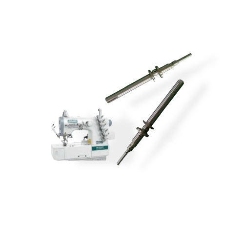 Eje central MD02E compatible con máquina F007, repuesto de acero para transmisión de movimiento en equipos de costura.