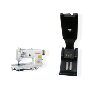 Prensatela 224158 para doble aguja con separación de 1/8 en máquina industrial