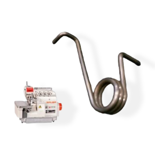 Resorte M14-11 para sistema de alza pie en fileteadora 757, ideal para mejorar el movimiento del prensatela y evitar fallas de costura.