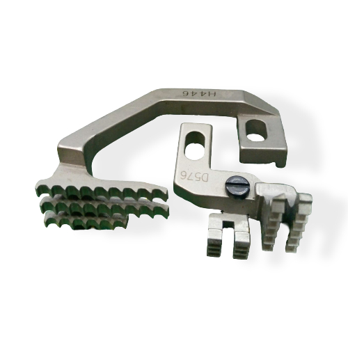 Set de diente pesado H446/D576QX para máquina Overlock 747, repuesto para telas gruesas