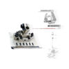 Prensatela multiaguja 1/4x6N P912D-AQX para máquina Siruba, ideal para costuras paralelas, fácil de instalar y resistente para uso industrial.