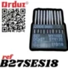 Aguja Fileteadora B27SES18 110/18, repuesto de alta precisión diseñado para garantizar costuras duraderas y uniformes, con fácil instalación y resistencia al desgaste.