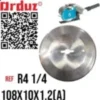 Cuchilla de extremos 108x10x1.2 R4 1/4 - Imagen 4