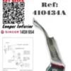 Looper Singer 14U 410434A – Repuesto de alta precisión para máquinas overlock, ideal para costuras uniformes y duraderas.