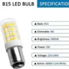 Imagen del Bombillo de Bayoneta LED B15-2835-32LED, que muestra su diseño compacto, sistema de conexión bayoneta y tecnología LED de alta eficiencia, ideal para iluminación residencial y comercial.