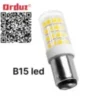 Imagen del Bombillo de Bayoneta LED B15-2835-32LED, que muestra su diseño compacto, sistema de conexión bayoneta y tecnología LED de alta eficiencia, ideal para iluminación residencial y comercial.