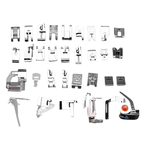 Kit de 32 pies prensatelas universales para máquina de coser, compatible con Brother, Singer y otras máquinas domésticas"
