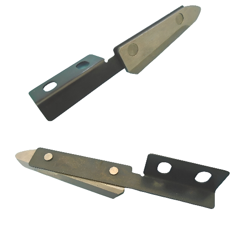 Contra cuchilla redonda de repuesto KE027‑3 para cortadora de extremos compatible con Eastman EC‑3 y Lejiang 108, fabricada en acero resistente