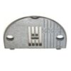 Planchuela Brother NZ-13LG de metal resistente, repuesto original para máquina de coser modelo 701, vista superior con orificio de aguja centrado.
