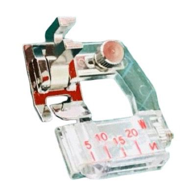 Prensatela modelo 6290L / 9900L para cinta al bies, compatible con máquinas de coser industriales como Juki, Siruba y Brother.
