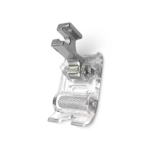 Prensatela 722L con ruedas caña baja para máquina de coser, accesorio metálico para coser telas difíciles como cuero, lona o vinilo.