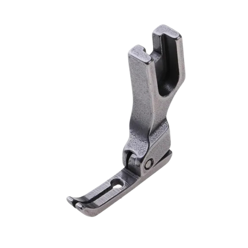 Prensatela P363 (40322SH) cremallera estrecho con puntas partidas y bisagra para máquina plana industrial high shank.