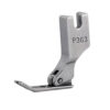 Prensatela P363 (40322SH) cremallera estrecho con puntas partidas y bisagra para máquina plana industrial high shank.