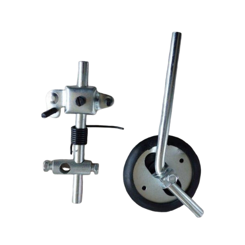 Kit rodillera 110-23751 (knee lifter) con palanca acolchada y mecanismo con resorte para máquina industrial.