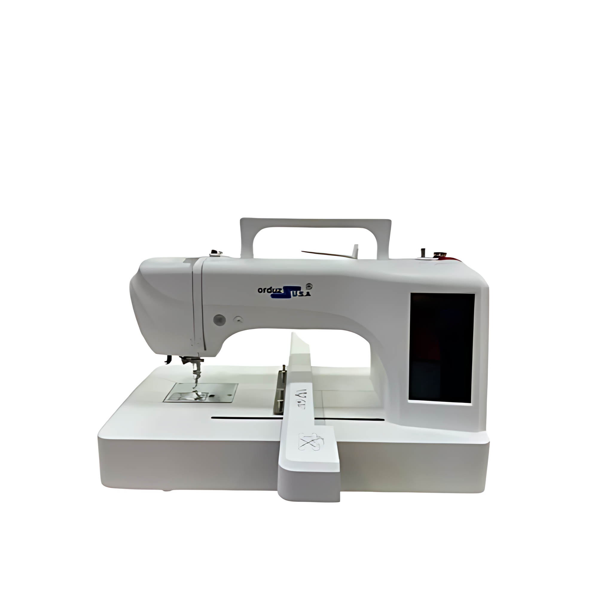 Máquina bordadora familiar ORDUZ OR-1950TBX con pantalla táctil y bastidores