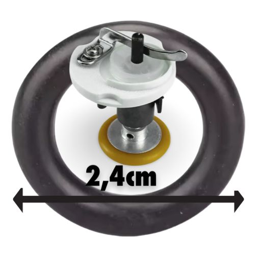 Caucho devanador 2,4 cm, anillo de goma para bobinadora de costura y máquina de coser industrial.