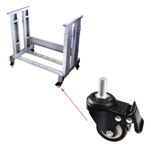 Rodachines para máquina de coser industrial 297-17 de alta resistencia en Colombia, Ruedas para máquina de coser industrial que facilitan el movimiento del equipo