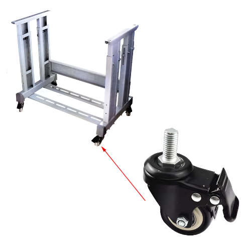 Rodachines para máquina de coser industrial 297-17 de alta resistencia en Colombia, Ruedas para máquina de coser industrial que facilitan el movimiento del equipo