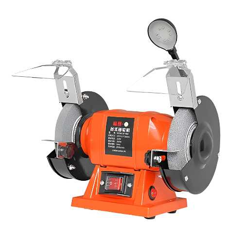 Esmeril industrial para afilar herramientas metálicas con sistema doble de afilado