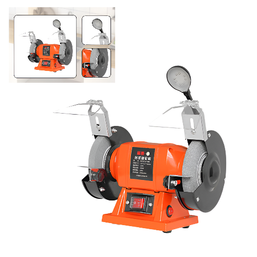 Esmeril industrial para afilar herramientas metálicas con sistema doble de afilado