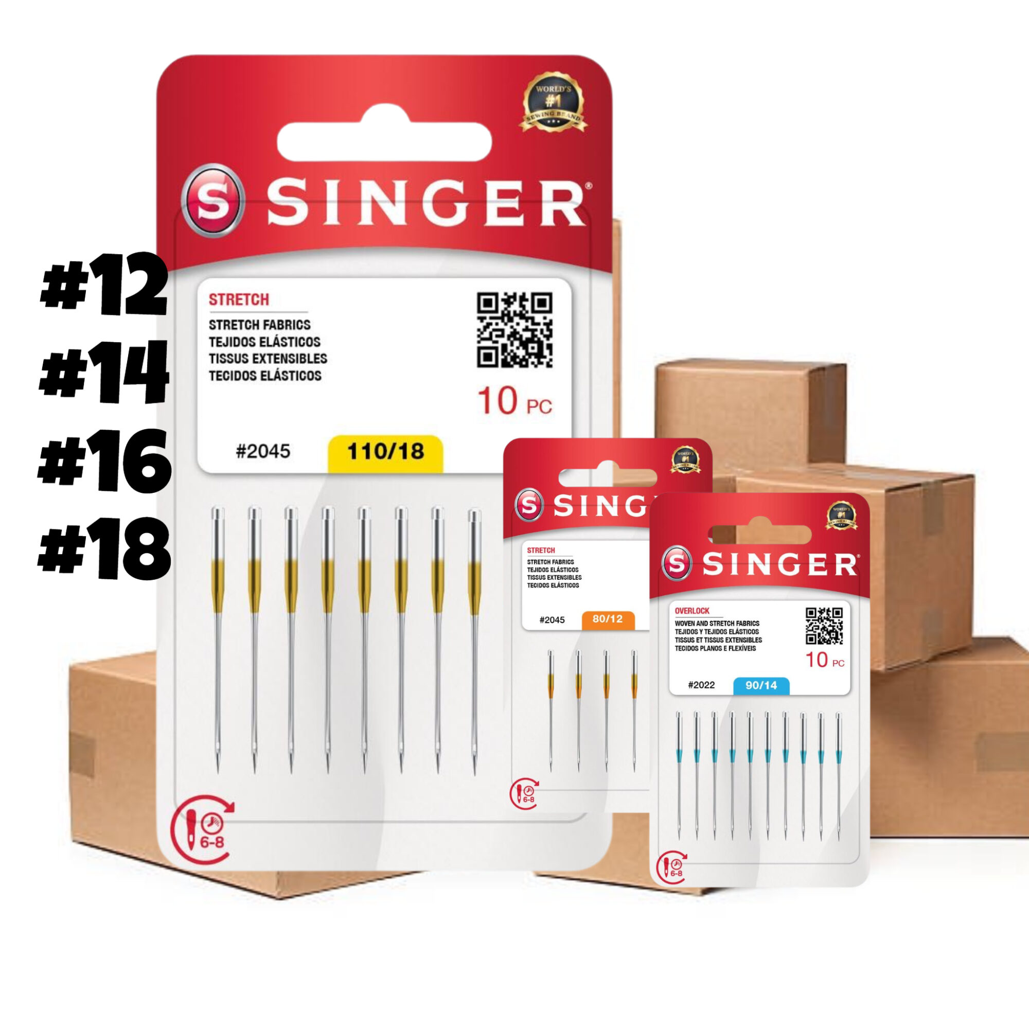 Agujas para máquina de coser Singer cerca de mí en Miami Florida. Venta de agujas Singer para costura doméstica e industrial con repuestos y accesorios.