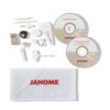 Máquina de bordar Janome 400E con área amplia y pantalla táctil ideal para bordado profesional