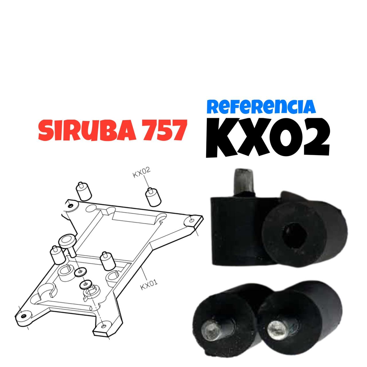 Caucho para máquina de coser fileteadora overlock S25473 equivalente S101, KX02, KX01.02 y RUBA747 para reducción de vibraciones.