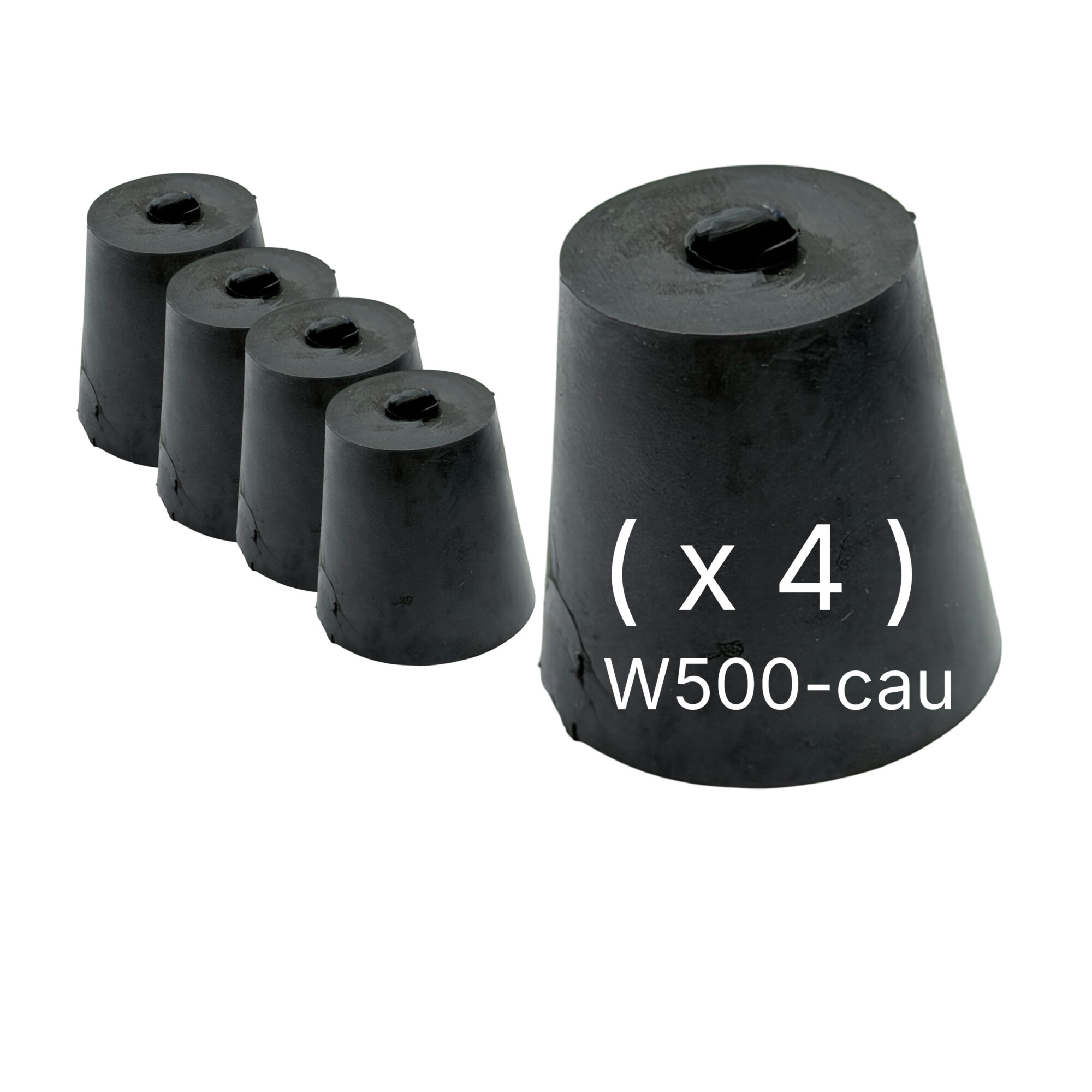 Cauchos para máquina de coser collarín W500-CAU, amortiguadores de soporte para máquina recubridora industrial.