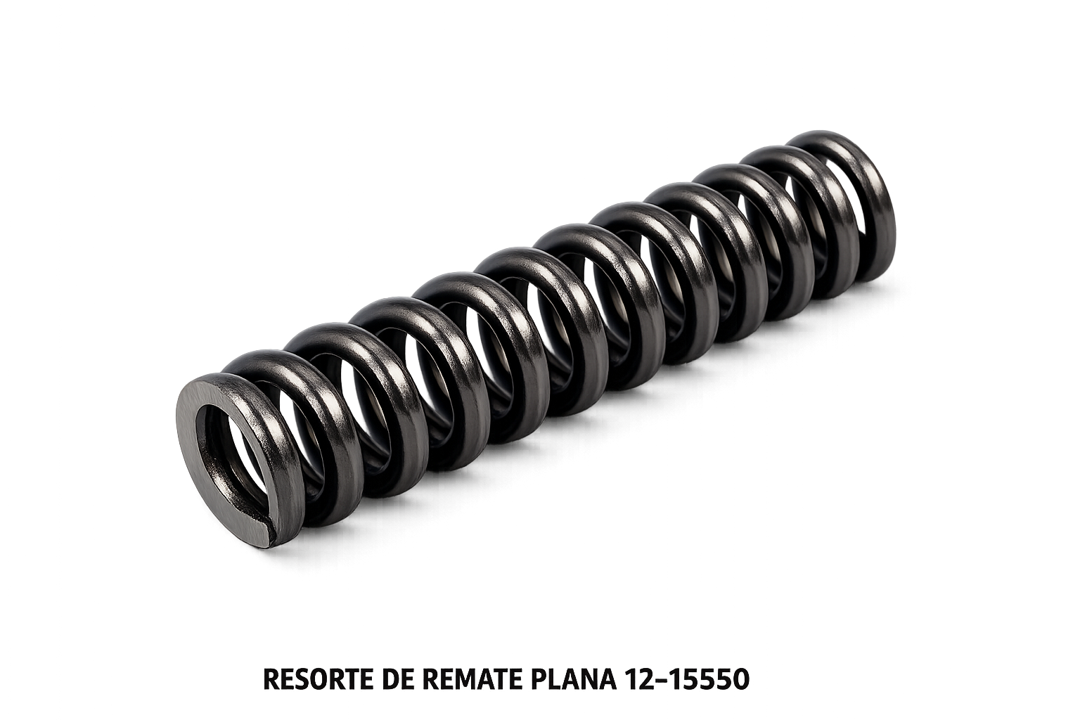 Resorte de Remate Plana 12-15550 para máquina de coser industrial en acero de alta resistencia.