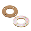 Detalle del corcho para motor industrial de clutch con lámina metálica para máquina de coser industrial.