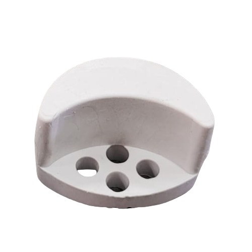 Corner crankcase rubber seal for Juki TYYC-1-28 industrial sewing machine (part number 229-58003), oil reservoir support cushion.